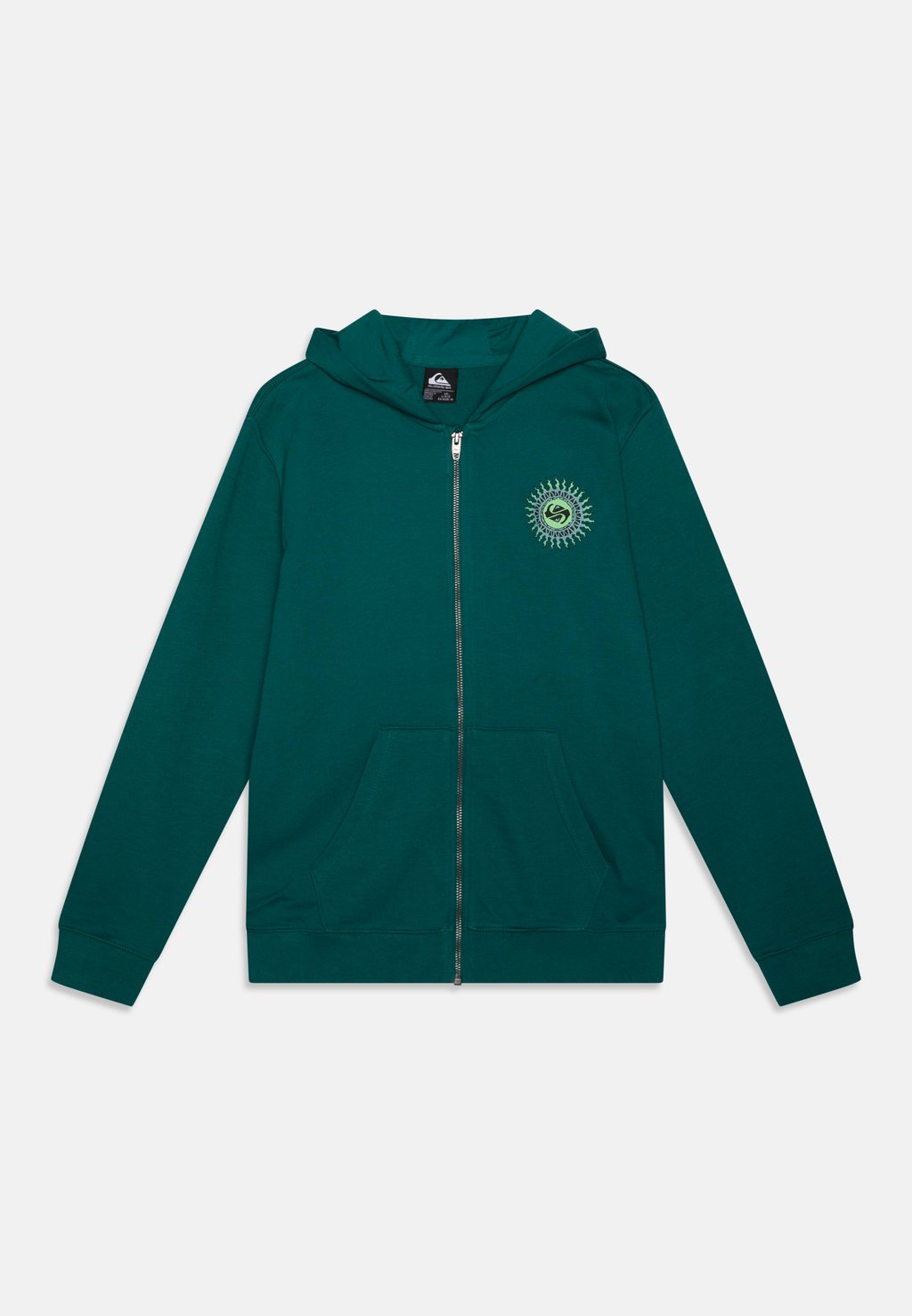 

Толстовка на молнии GRAPHIC ZIP HOODIE YOUTH UNISEX Quiksilver, зеленый