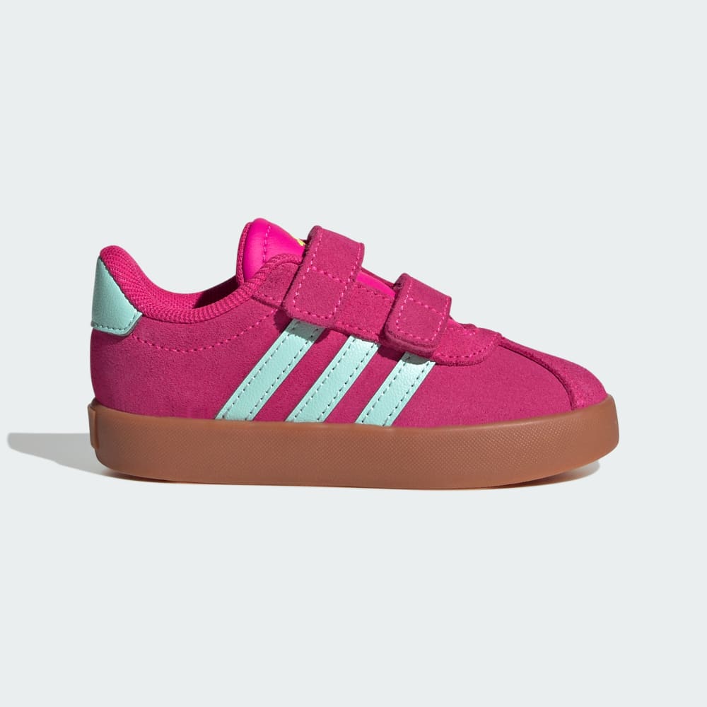

Кроссовки Adidas VL Court 3.0 Shoes, цвет Shock Pink/Semi Flash Aqua/Lucid Lemon