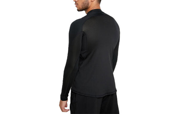 Футболка Men's adidas Logo Printing Round Neck Pullover Long Sleeves Black T-Shirt, черный — фото 2