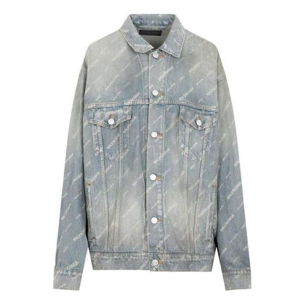 

Куртка denim jacket large fit 'light japanese indigo' Balenciaga, индиго, Фиолетовый, Куртка denim jacket large fit 'light japanese indigo' Balenciaga, индиго