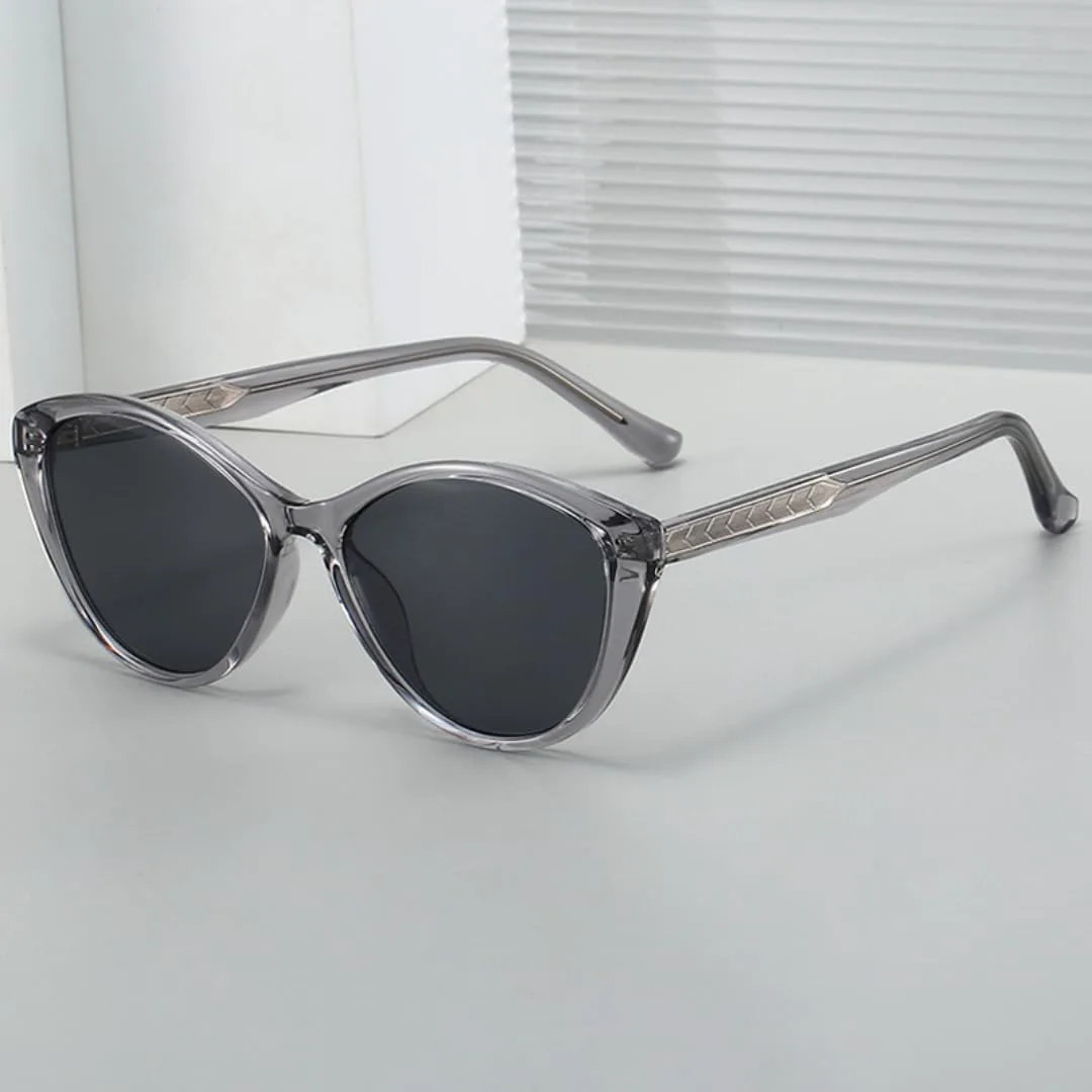 

Солнцезащитные очки «кошачий глаз» для мужчин, защита от УФ-излучения UV400, модные овальные линзы, солнцезащитные очки для женщин в стиле панк TVTBBVV, Black Black