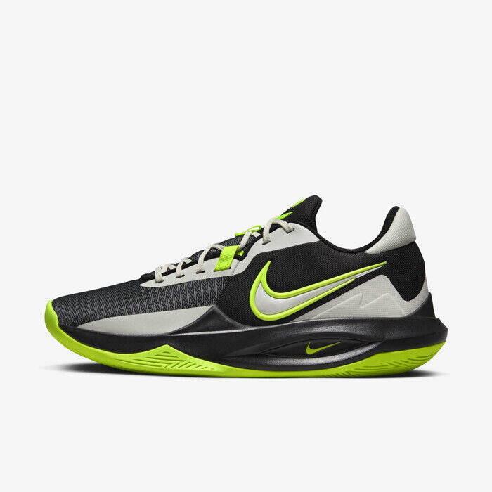 Nike Precision 6 DD9535-009 Кроссовки мужские черные Volt Herringbone баскетбольные — фото 2