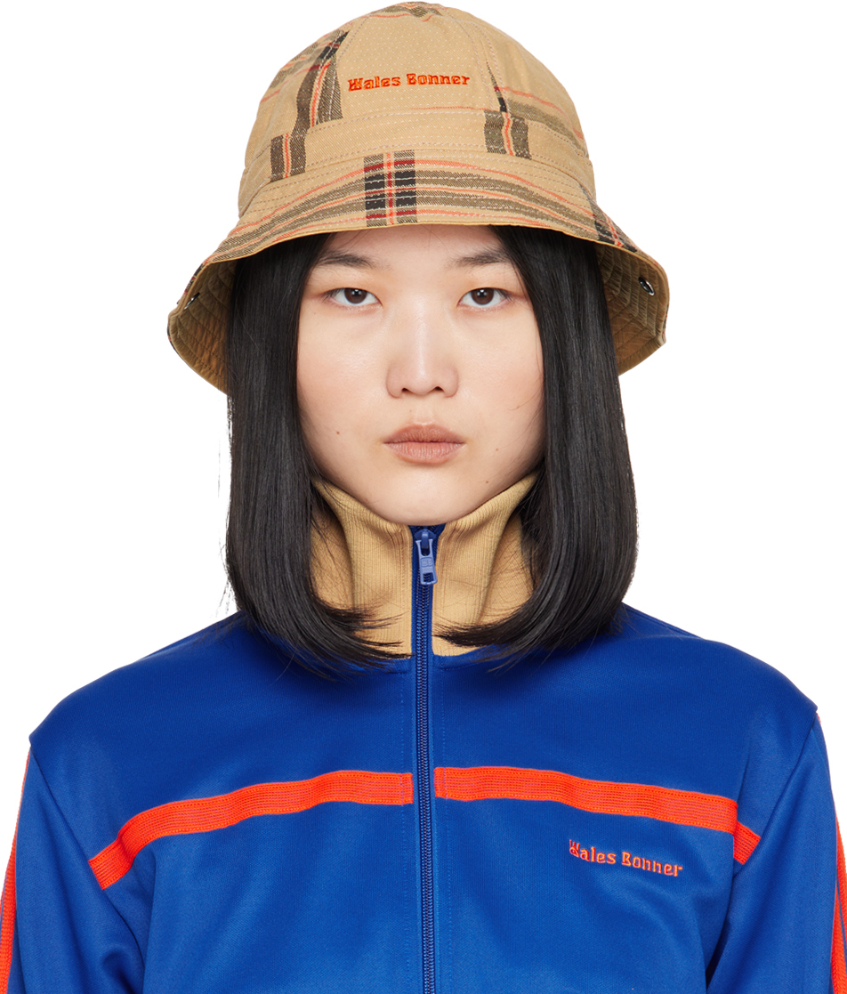 

Бежевая двусторонняя панама Adidas Originals Edition Wales Bonner, Beige wb