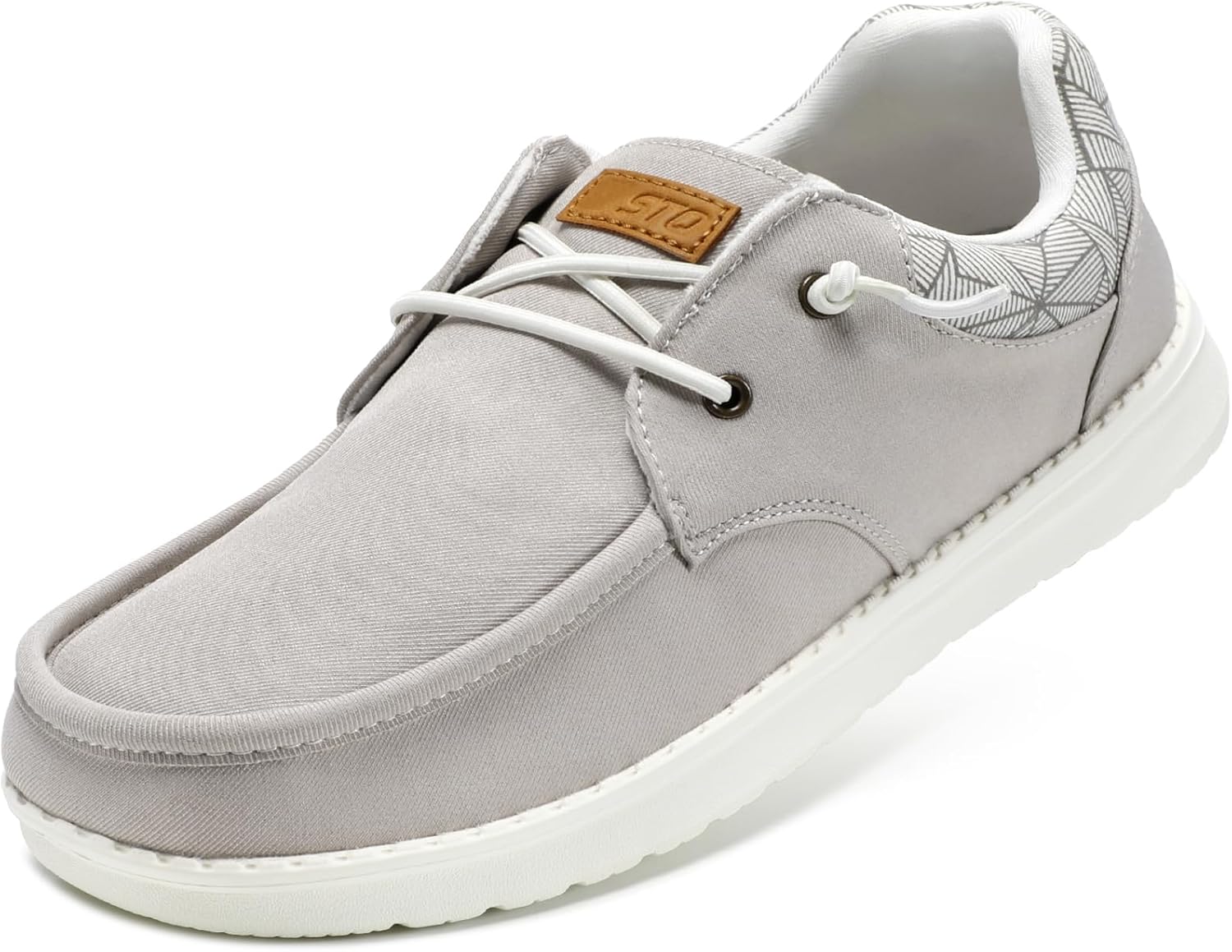 

Мужские лоферы на шнуровке STQОртопедические ультралегкие повседневные мокасины с поддержкой стопы, серый