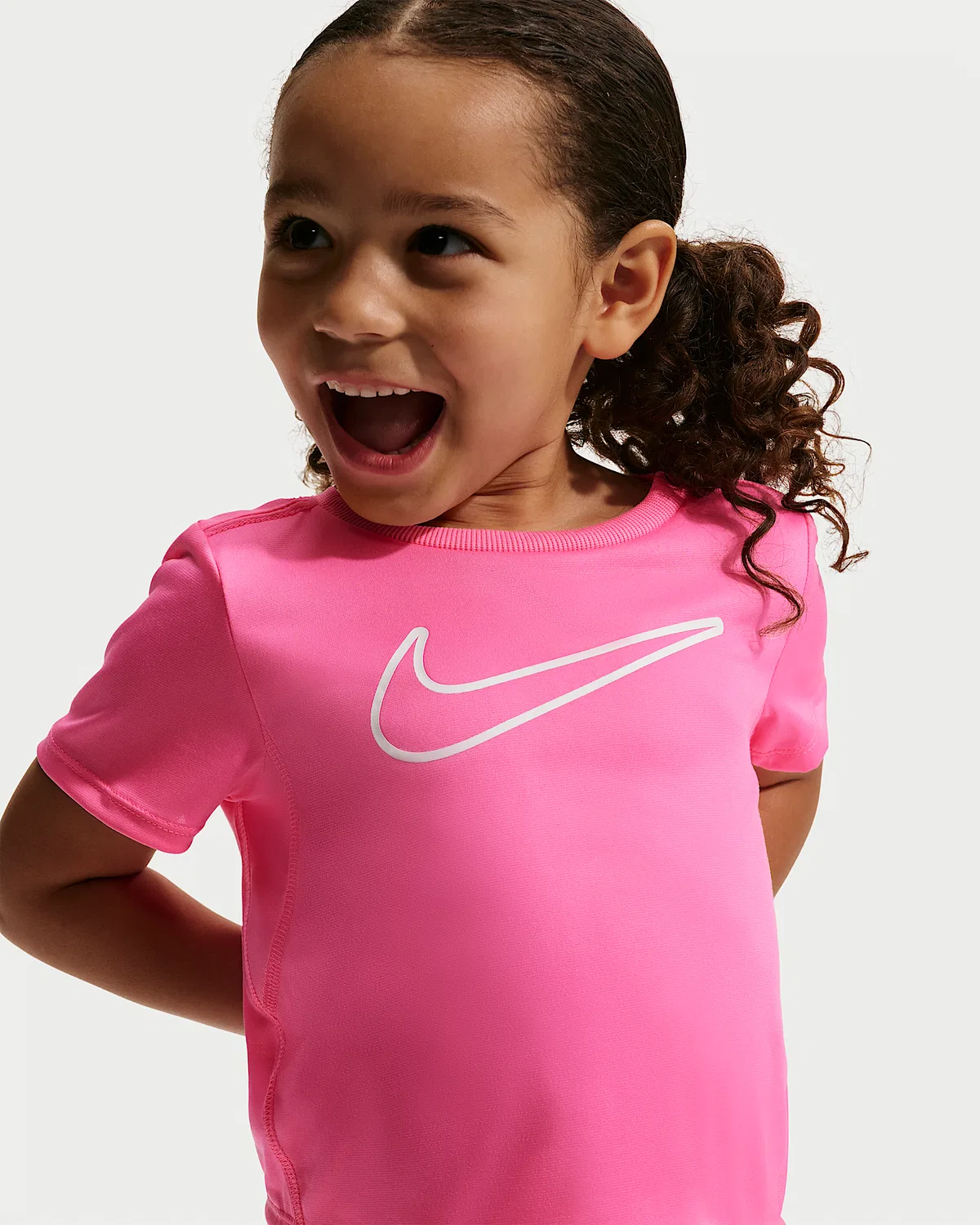 Детская футболка Dri-FIT All Day Play Nike, Pink Glow — фото 3