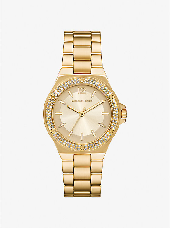 

Часы Lennox с паве из золота Michael Kors, золотой