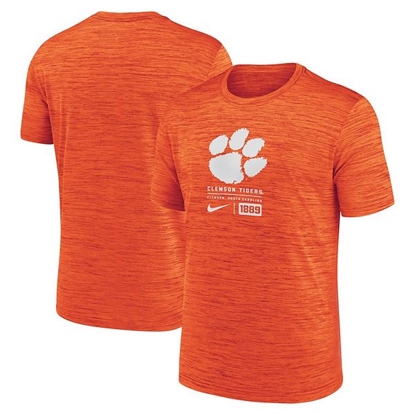 

Мужская оранжевая футболка clemson tigers campus center block velocity performance Nike