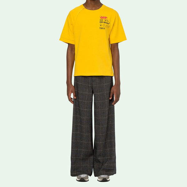 Футболка fw19 industrial y013 recon short-sleeve tee men yellow Off-White, желтый — фото 4