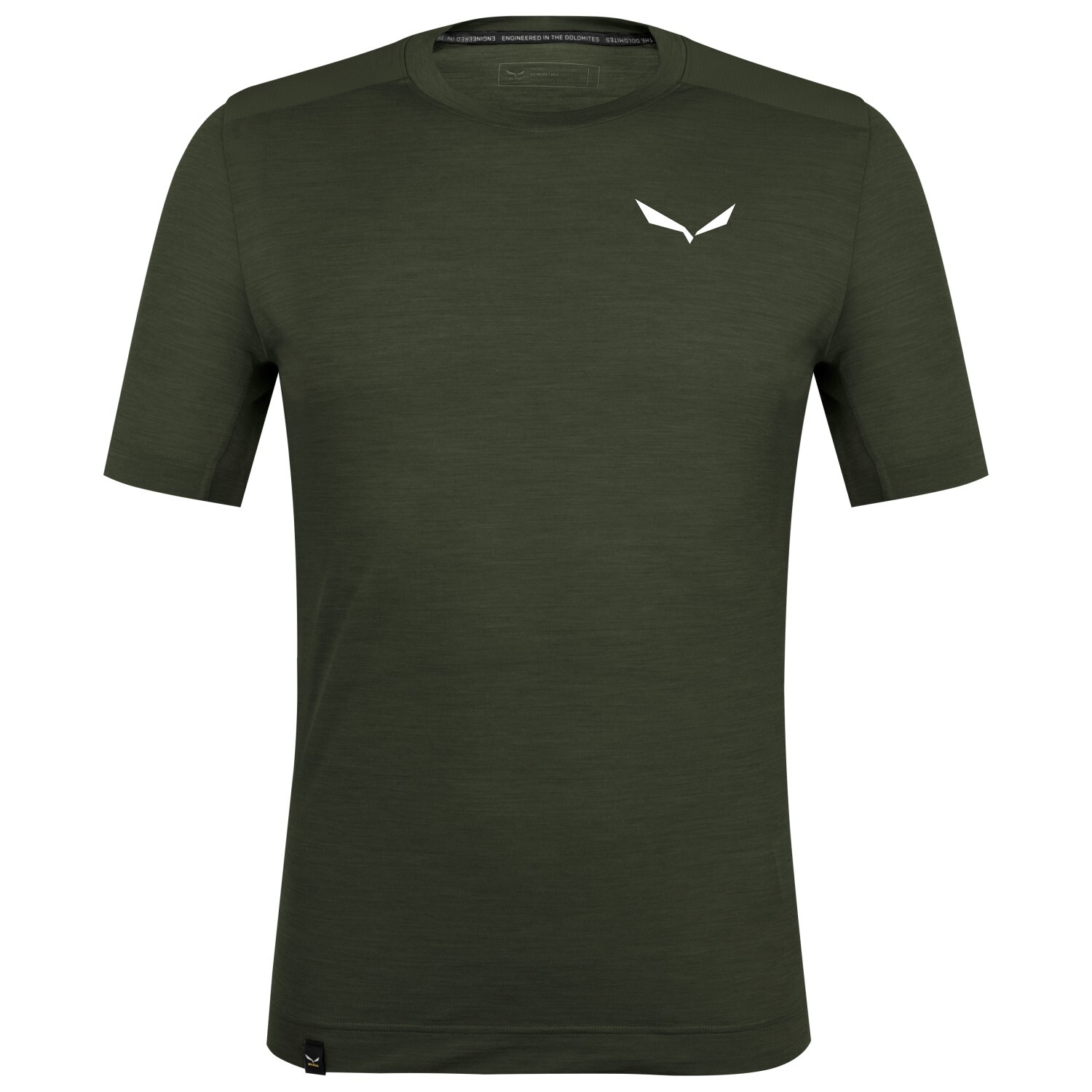 

Рубашка из мериноса Salewa Agner Alpine Merino T Shirt, цвет Dark Olive