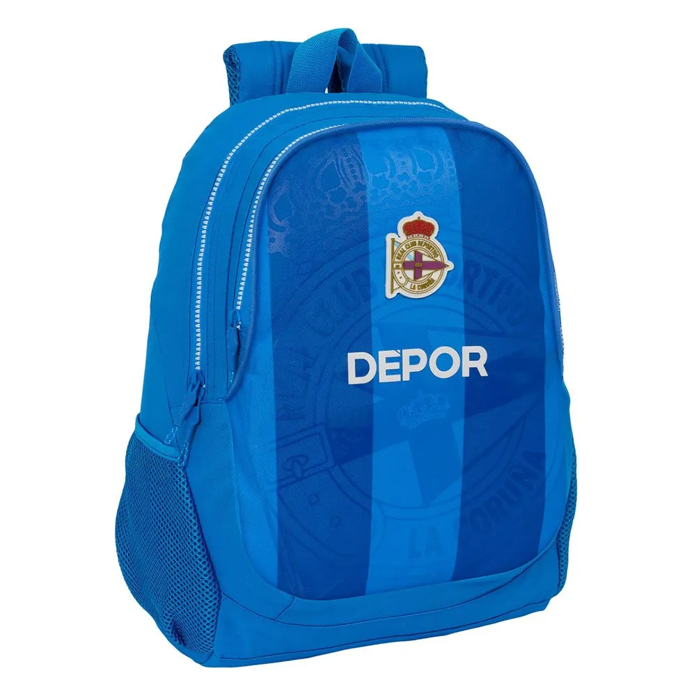 

Рюкзак Safta Real Deportivo De La Coruña 23L 27x33x10 см 612460665, синий