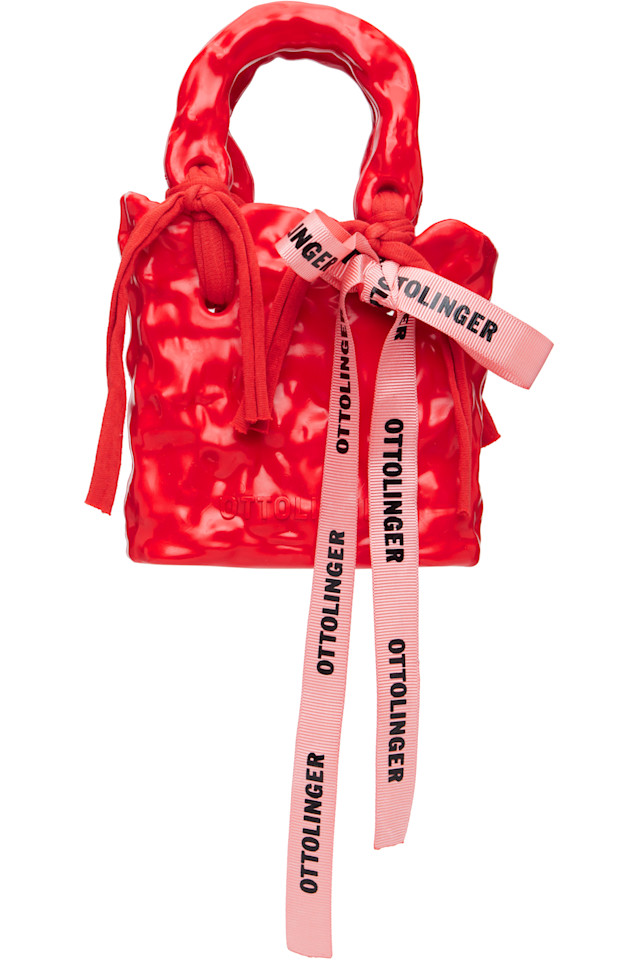 

Фирменная керамическая сумка Bow Ottolinger, красный