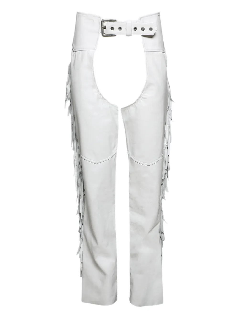 

Брюки Fringe leather chaps ANGELICA MONTINI STUDIOS, белый