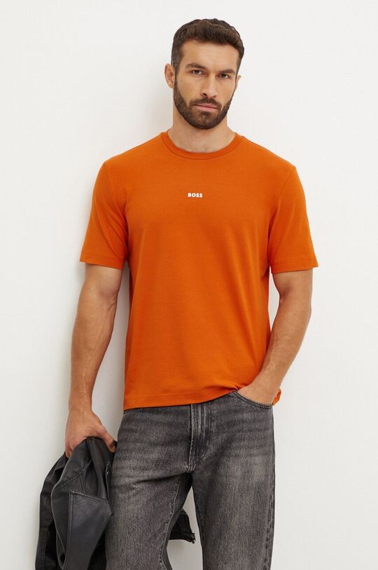 

ОРАНЖЕВАЯ футболка Boss Orange, оранжевый