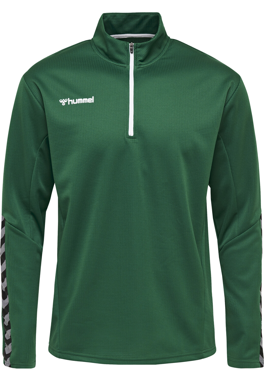 

Толстовка Hummel Mit Kurzem Reißverschluss Hmlauthentic Kids Half Zip, цвет EVERGREEN