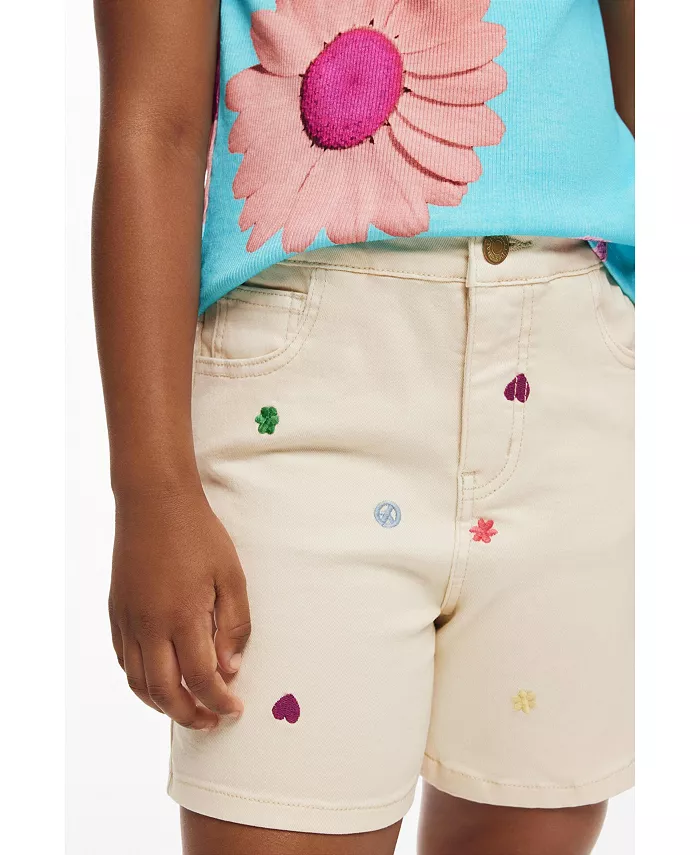 

Джинсовые шорты для девочек Girls's Desigual, коричневый/бежевый