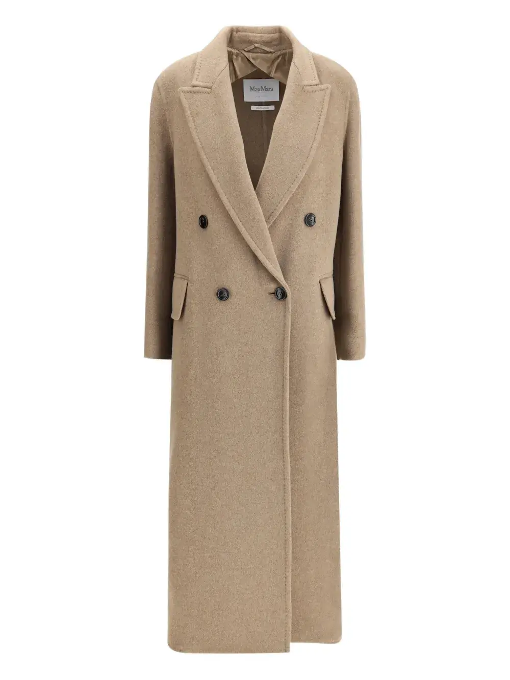 

Драповое пальто на двухбортной застежке Max Mara, нейтральный