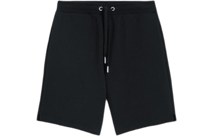 

Шорты вязаные Ami Alexandre Mattiussi с вышитым логотипом на шнурке AMIPARIS, черный