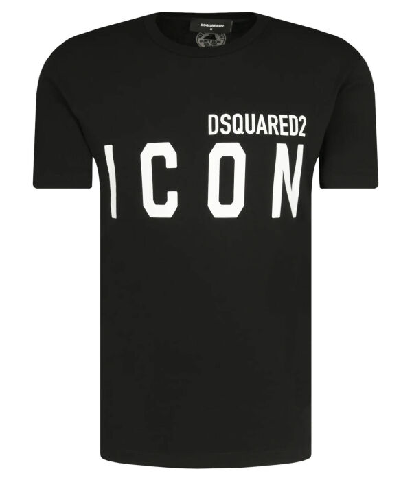 

Футболка Dsquared2 Icon Regular Fit, черный / белый