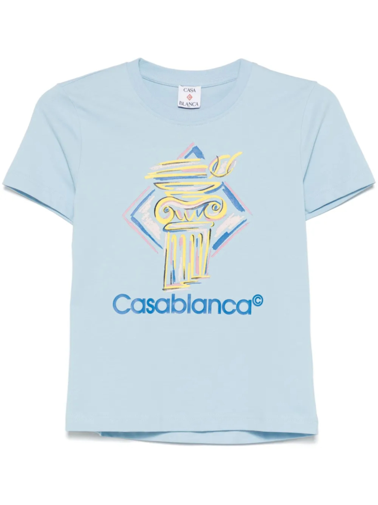 

Casablanca футболка с принтом Diamond Column, синий
