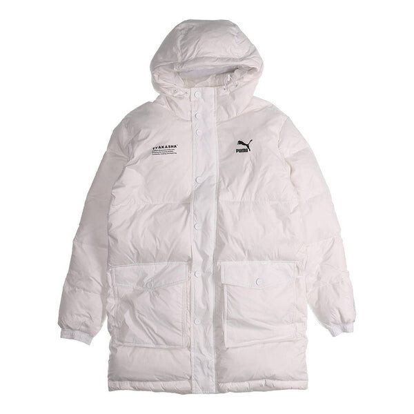 

Куртка x tyakasha down parka 'white black' Puma, белый