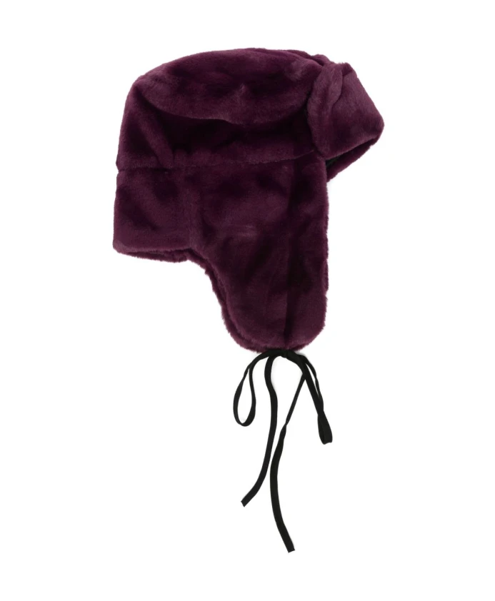 

Фиолетовая шапка с ушками из искусственного меха Paul Smith, фиолетовый