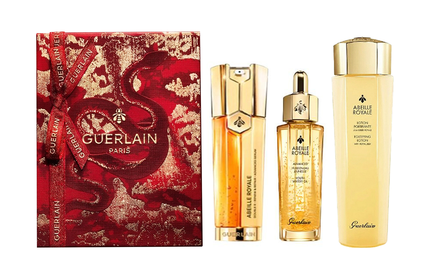 

Jiaolan новогодний лимитированный набор для ухода за кожей Three Step Repairing Box увлажняющий 30мл+30мл+150мл GUERLAIN