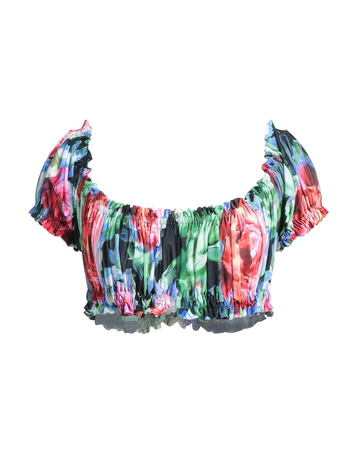 

Кроп-топ Norma Kamali, зеленый