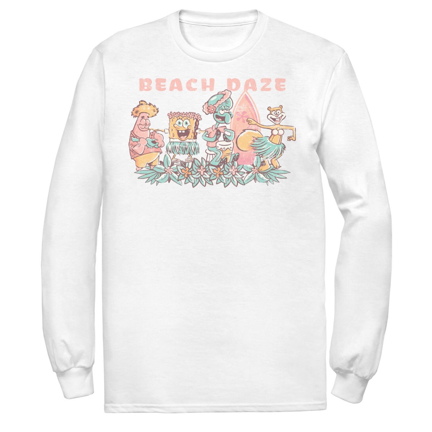 

Мужская футболка для вечеринок с изображением Губки Боба Beach Daze Group Licensed Character