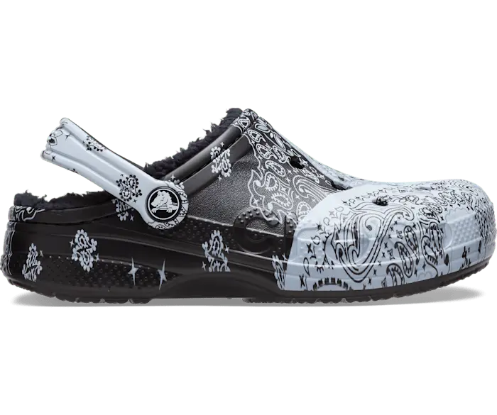 

Сабо с принтом на подкладке Baya Crocs детские, цвет Black / White