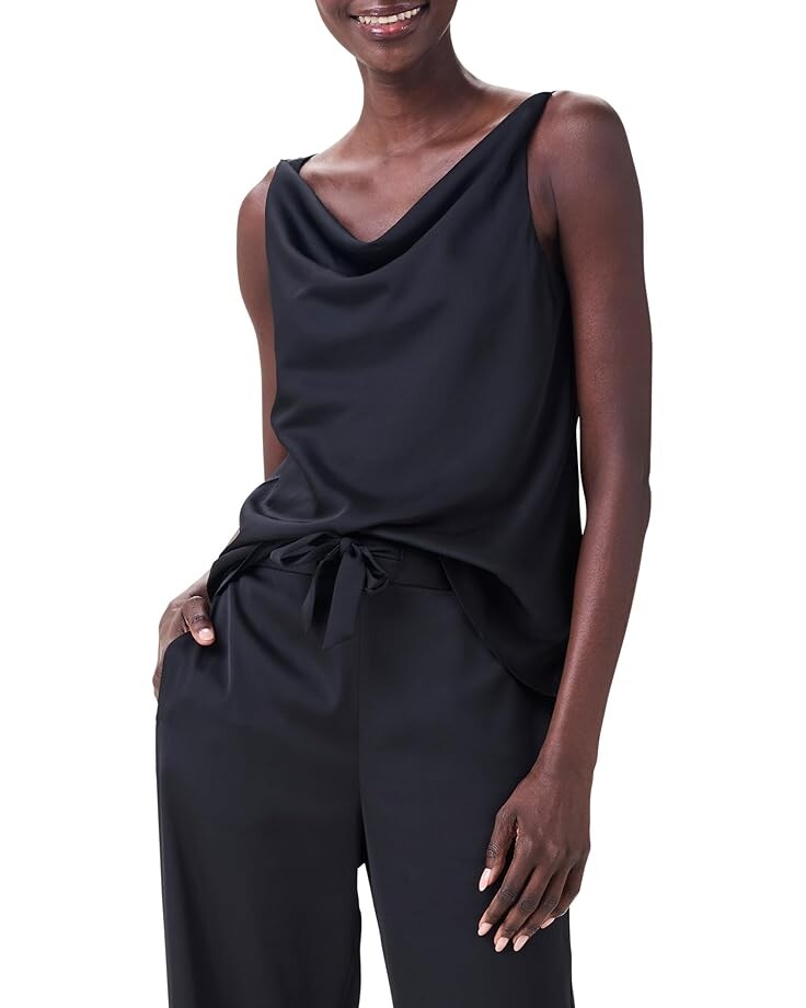 

Топ NIC+ZOE Crepe Drape Tank, цвет Black Onyx