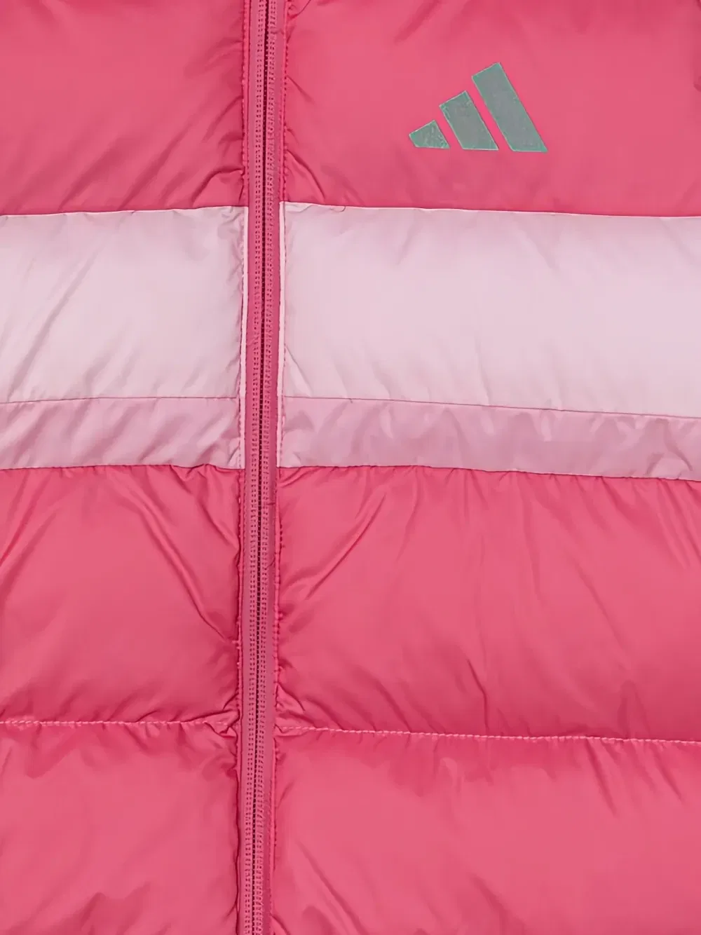 Куртка с капюшоном в полоску Adidas Kids, розовый — фото 3
