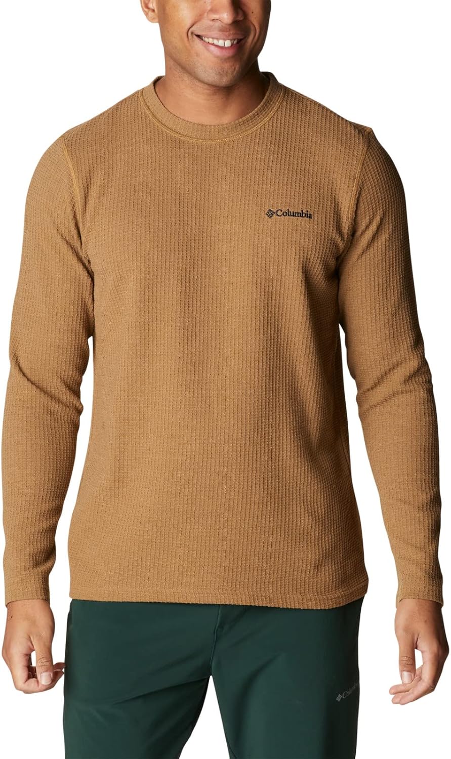 

Мужская футболка Columbia Pine Peak II Waffle с длинным рукавом, Delta Heather