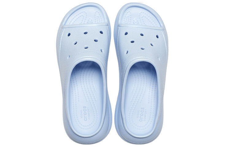 Шлепанцы и сланцы Crocs Crush Meta Pearl Slides 'Blue Calcite' Women's — фото 4