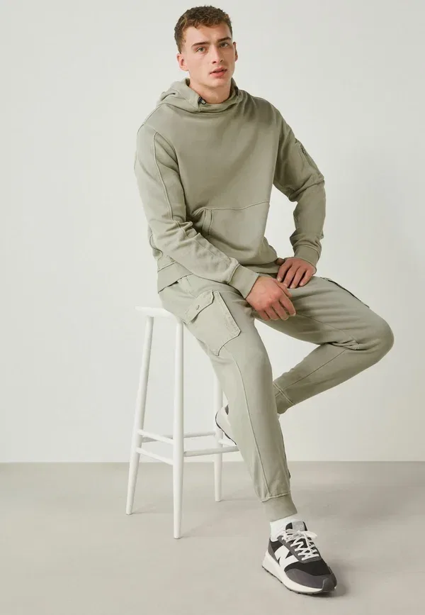 Толстовка Next, Regular fit overhead hoodie utility, цвет шалфейно-зеленый — фото 4