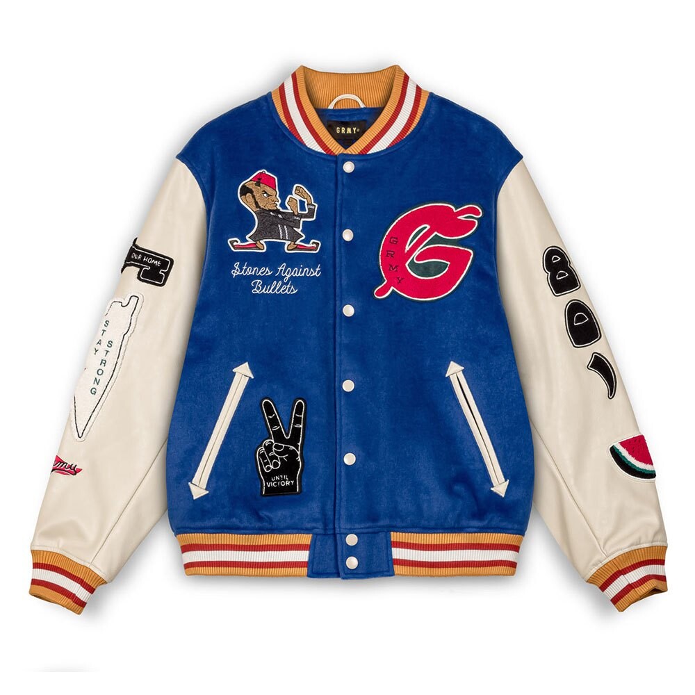 

Куртка Grimey Nablus Baseball Bomber, синий