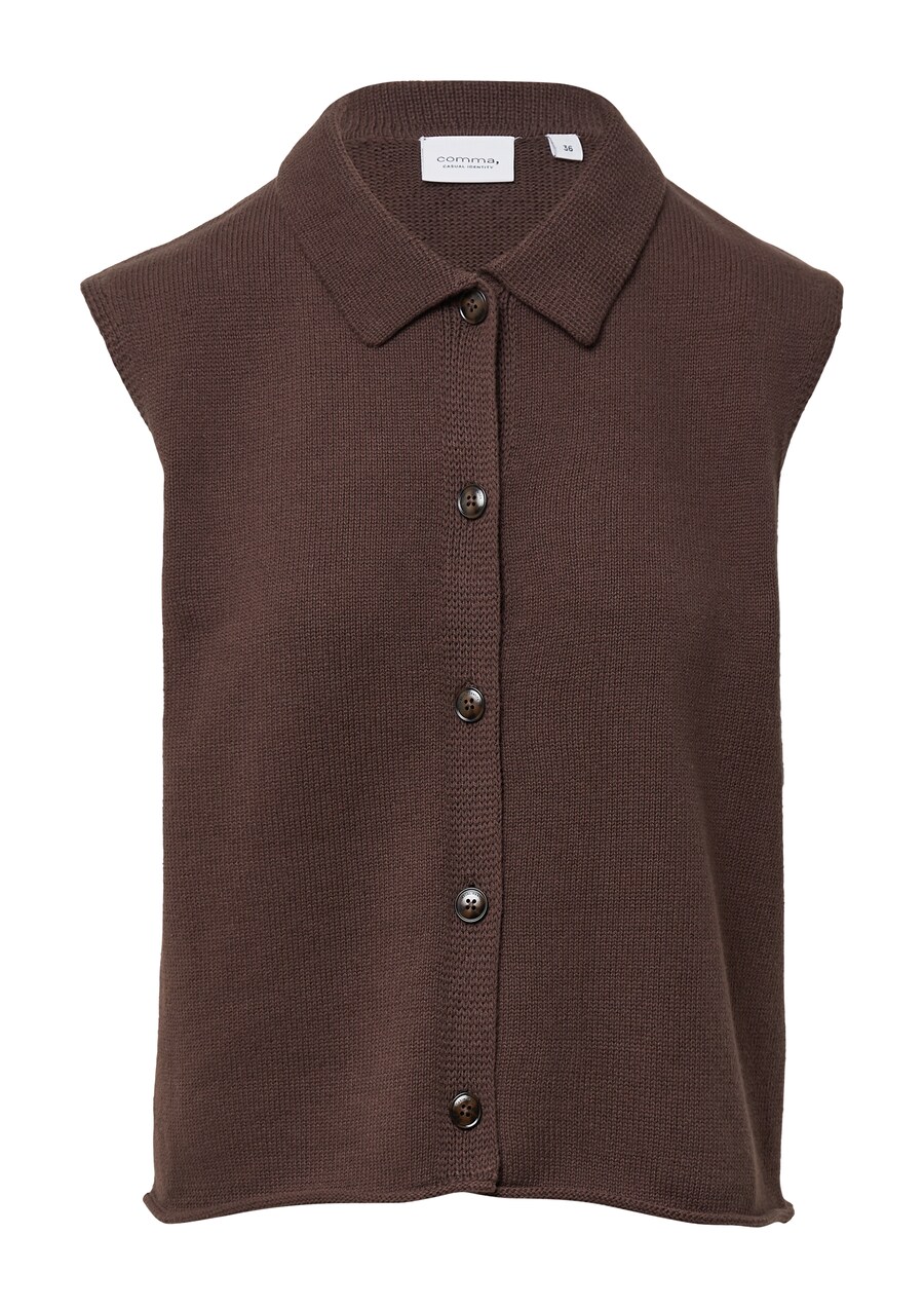 

Вязаный жилет comma casual identity, темно-коричневый