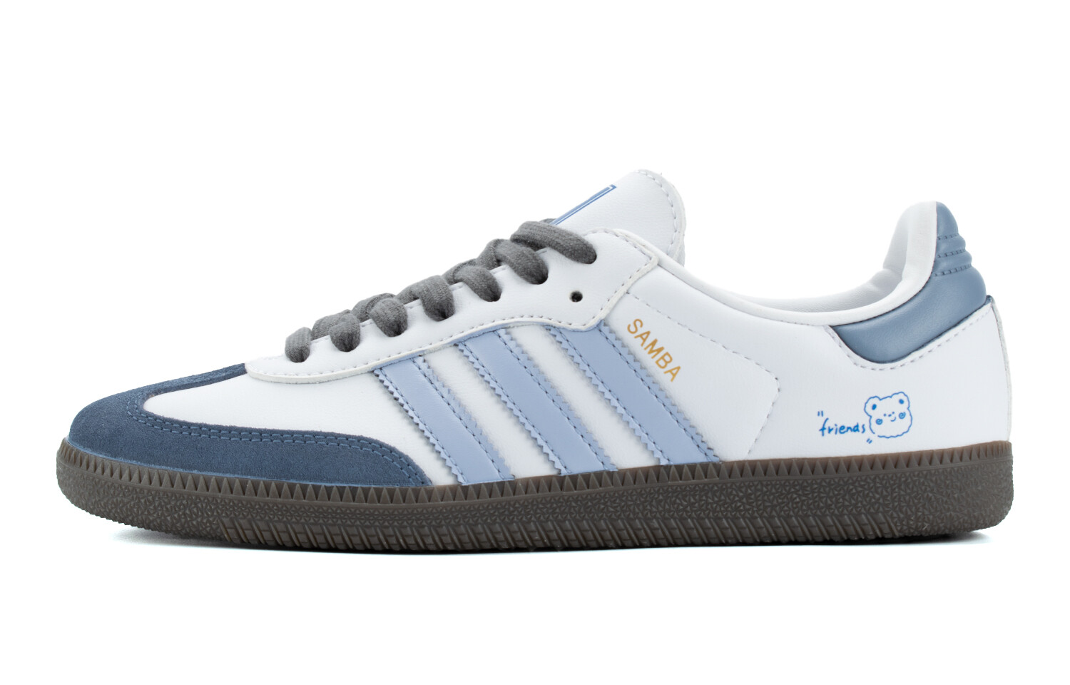 

Кроссовки adidas originals SAMBA OG Skateboarding Shoes Unisex Low-top White/blue, лазурный, Синий, Кроссовки adidas originals SAMBA OG Skateboarding Shoes Unisex Low-top White/blue, лазурный