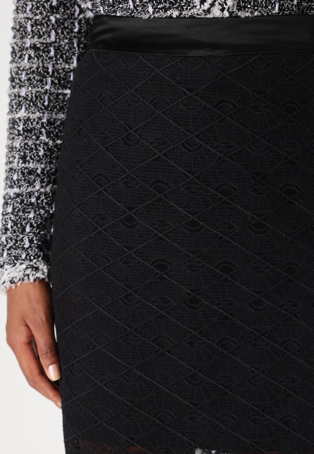 

Юбка-карандаш FAN SKIRT KARL LAGERFELD, черный