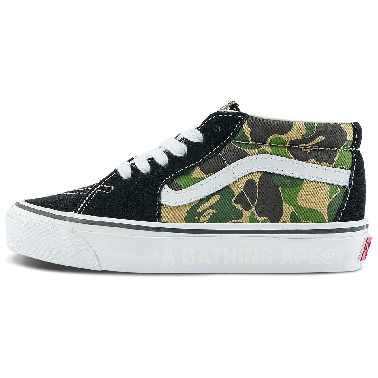 

Кроссовки Vans Sk8 BAPE X -Mid 83 'ABC Camo', зеленый