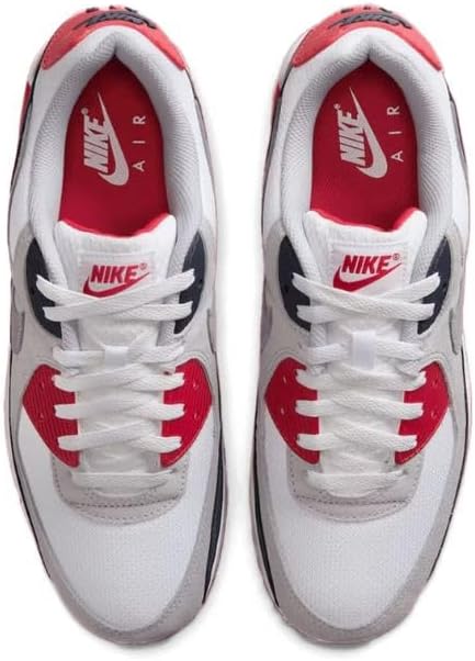 Мужские спортивные кроссовки Nike, размер 40 EU, белый/красный/серый — фото 3