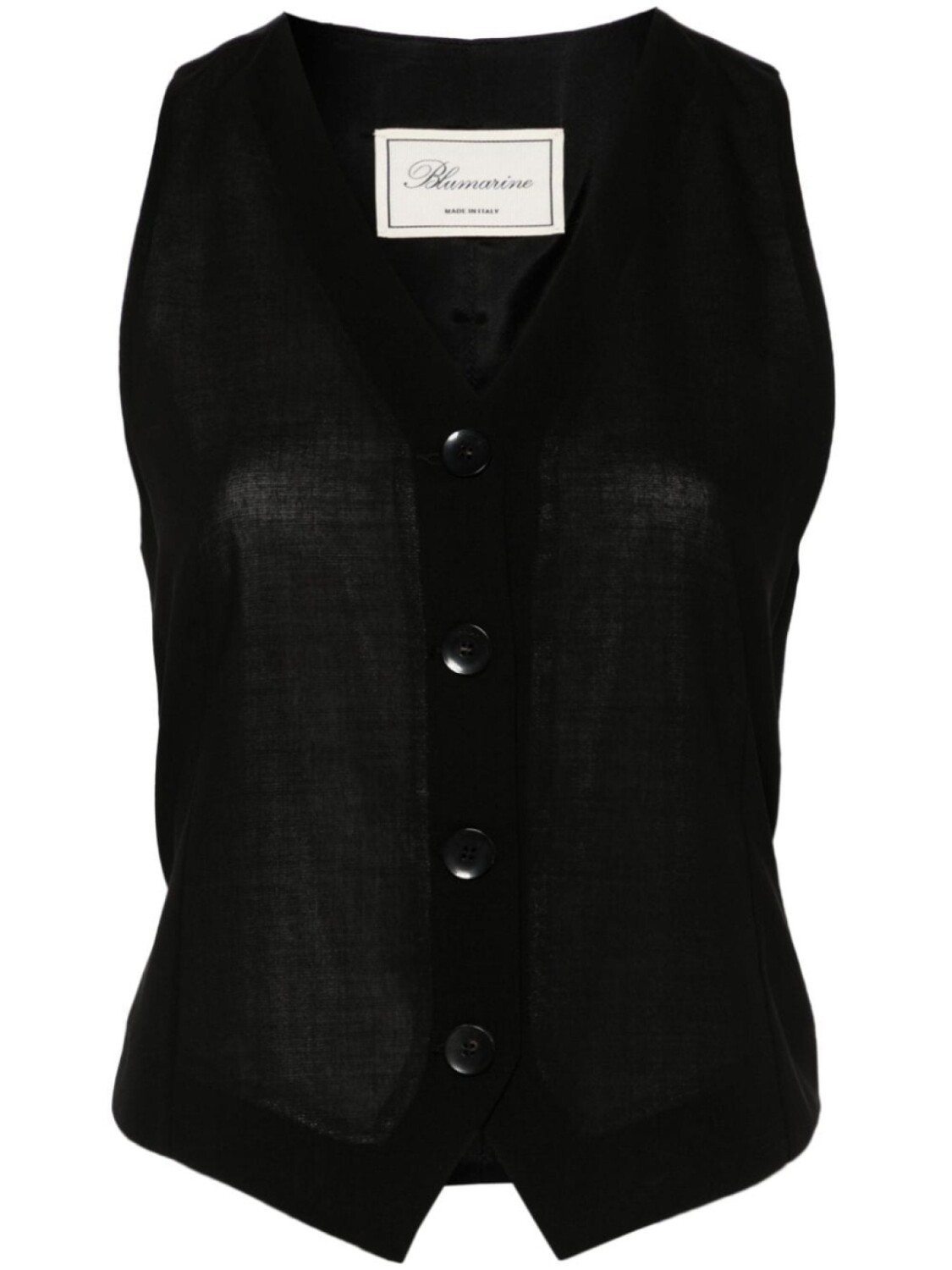 

Blumarine жилет из вирджинской шерсти, черный