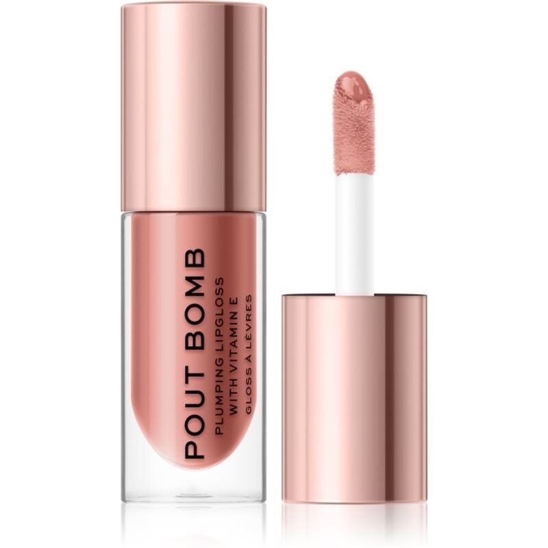 

Makeup Revolution Pout Bomb блеск для губ для объема с ярким оттенком Doll 4,6 мл