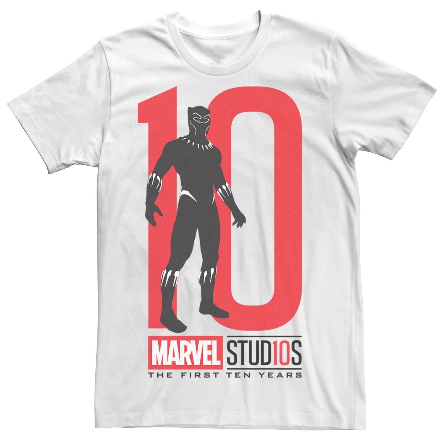 

Мужская футболка с рисунком Marvel Studios Black Panther 10 Licensed Character