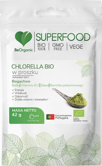 

Medicaline, BeOrganic, органический порошок хлореллы, 42 г