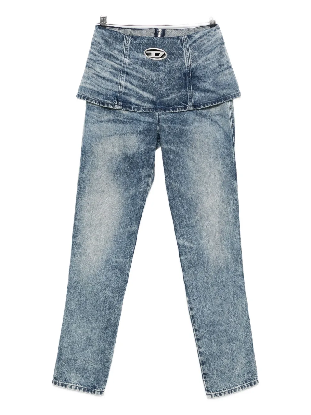 

Джинсы с перекрывающимися деталями DIESEL, синий