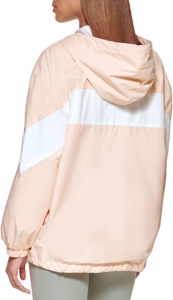 Женская нейлоновая ветровка Levi's с цветными блоками, Peach/White — фото 4