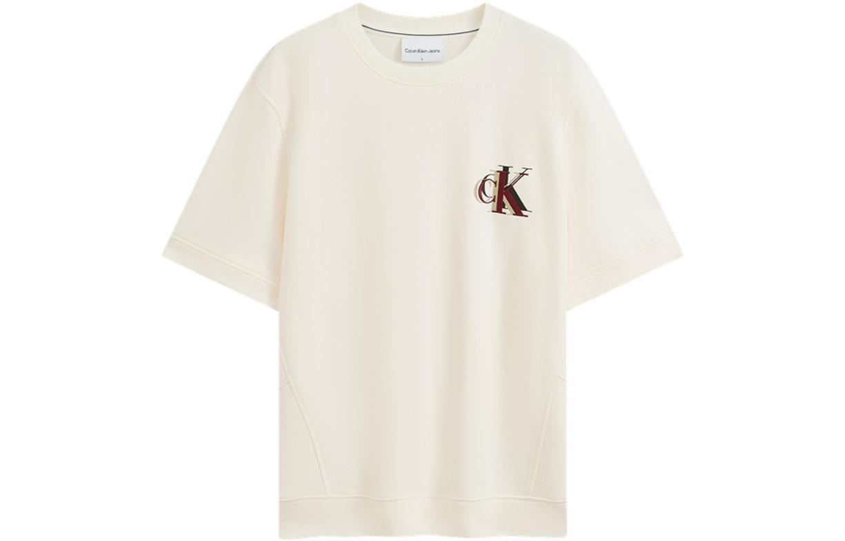 

CALVIN KLEIN Футболка мужская цвета экрю, YBH-Ecru