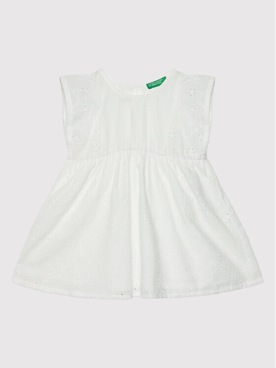 

Летнее платье стандартного кроя United Colors Of Benetton, белый