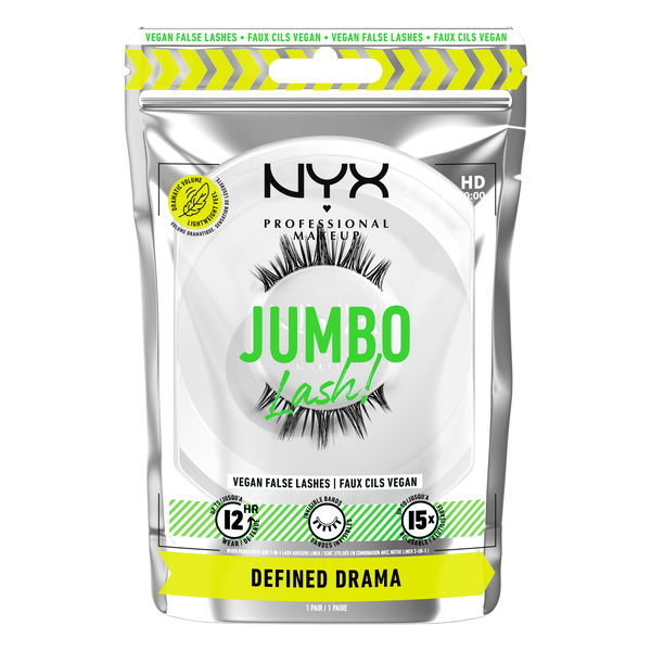 

Накладные ресницы с эффектом драмы, 1 упаковка. Nyx Professional Makeup Jumbo lash!