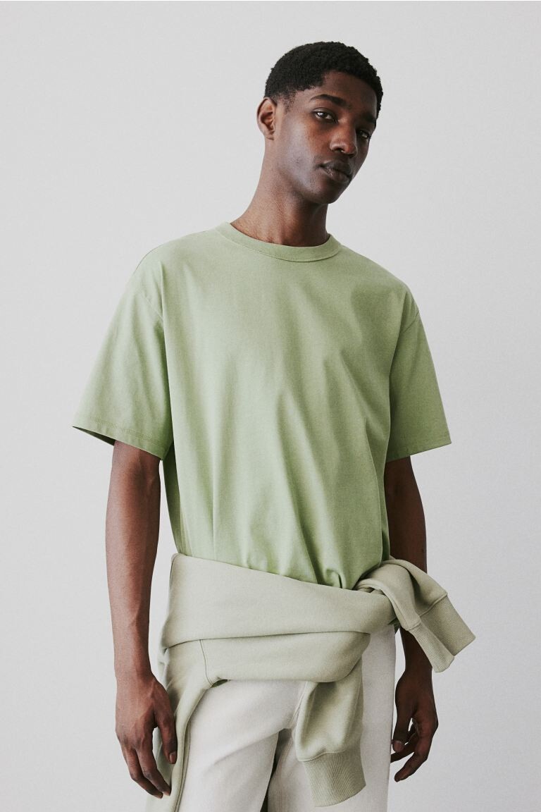 

Футболка Coolmax свободного кроя H&M, зеленый